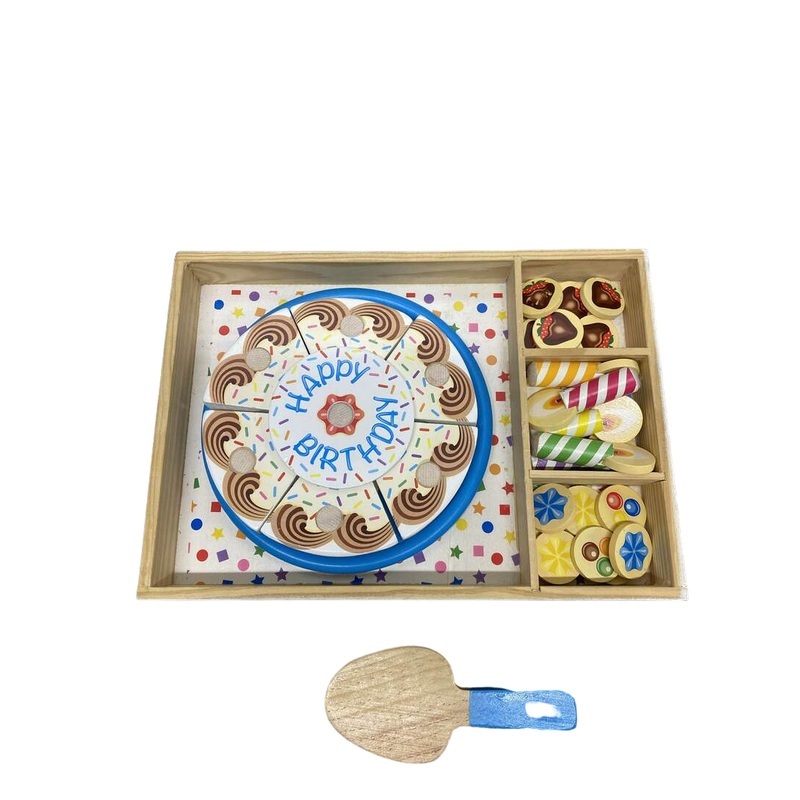 Melissa & Doug Wooden Birthday Party Cake