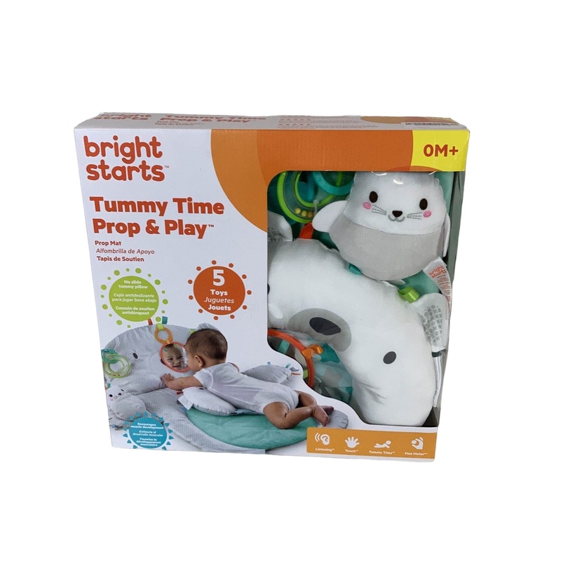 Bright Starts Tummy Cruiser Prop And Play Mat, Polar Bear